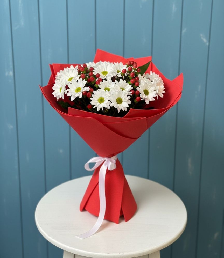 Букет цветов из: Хризантемы в Рогачево