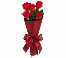 Букет 5 Красных роз Эдлесс Лав в Рогачево