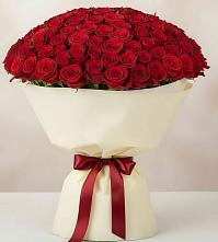 Букет 101 Красная роза Милано в Рогачево