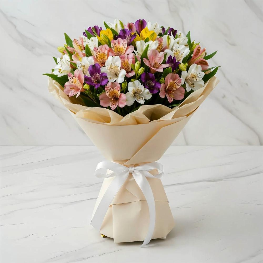 Букет цветов из: Альстромерии в Рогачево