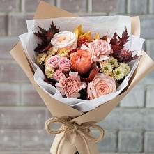 Букет цветов из:  Гвоздики, Хризантемы и Розы в Рогачево