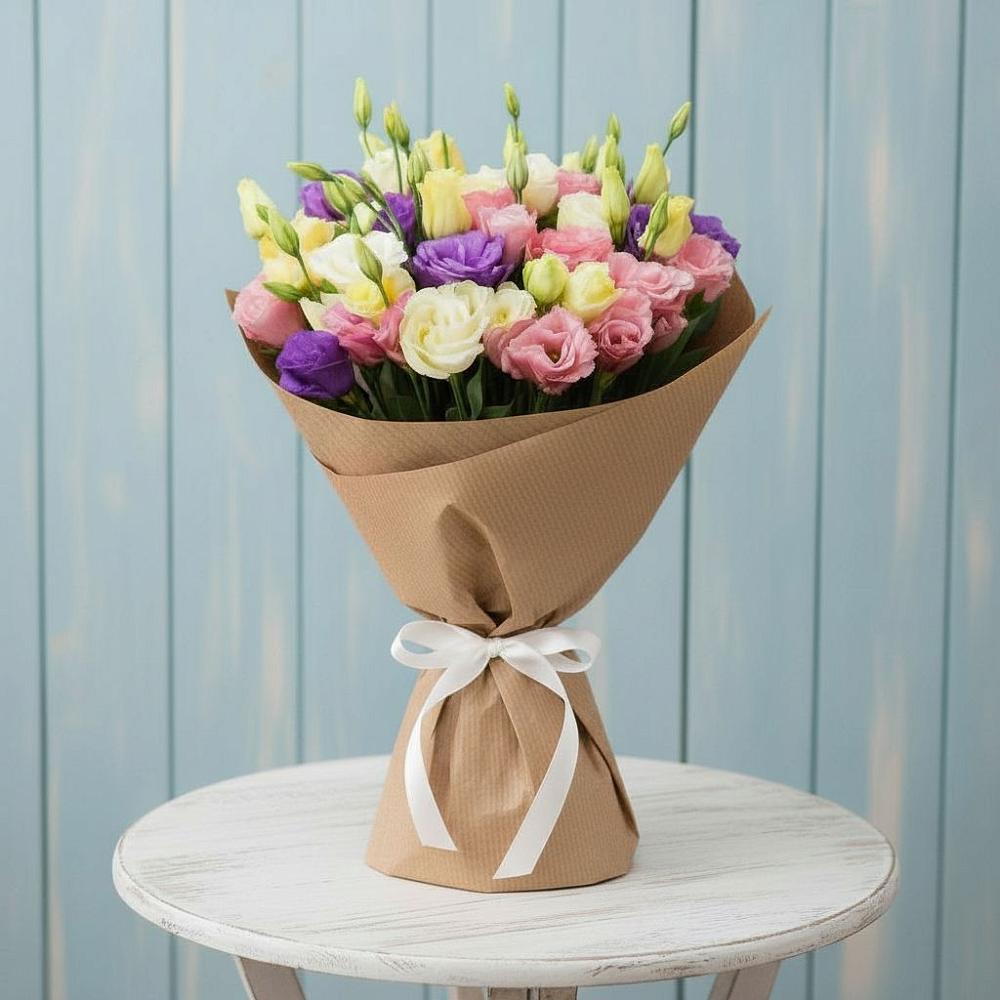 Букет цветов из: Лизиантусы в Рогачево