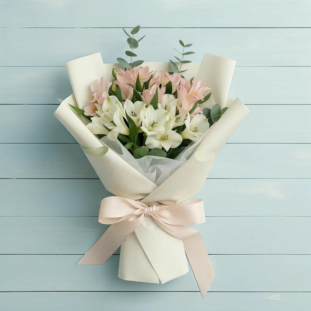 Букет цветов из: Альстромерии в Рогачево