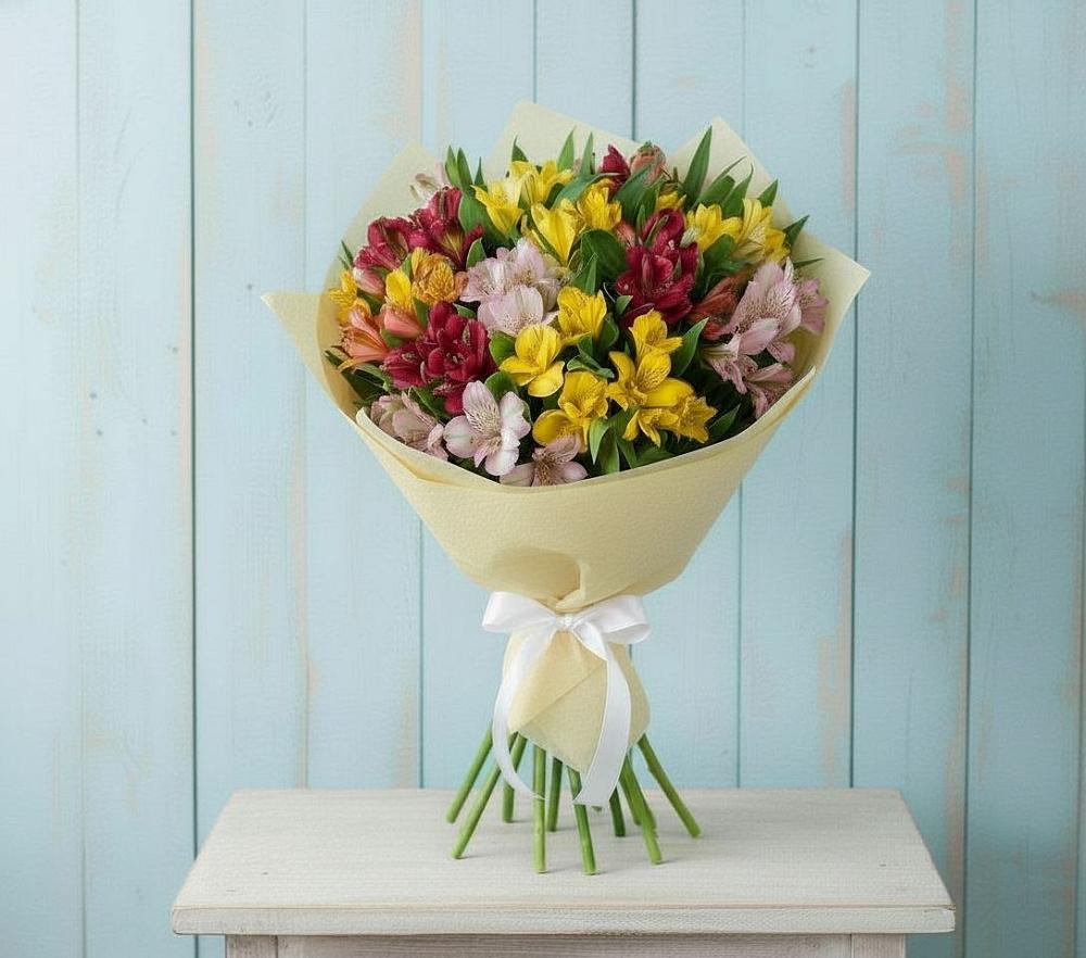 Букет цветов из: Альстромерии в Рогачево