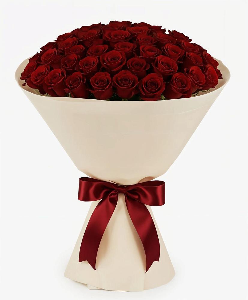 Букет 101 Бордовая роза Блэк Бакарра в Рогачево