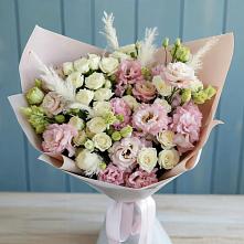 Букет цветов из:  Альстромерии и Розы в Рогачево