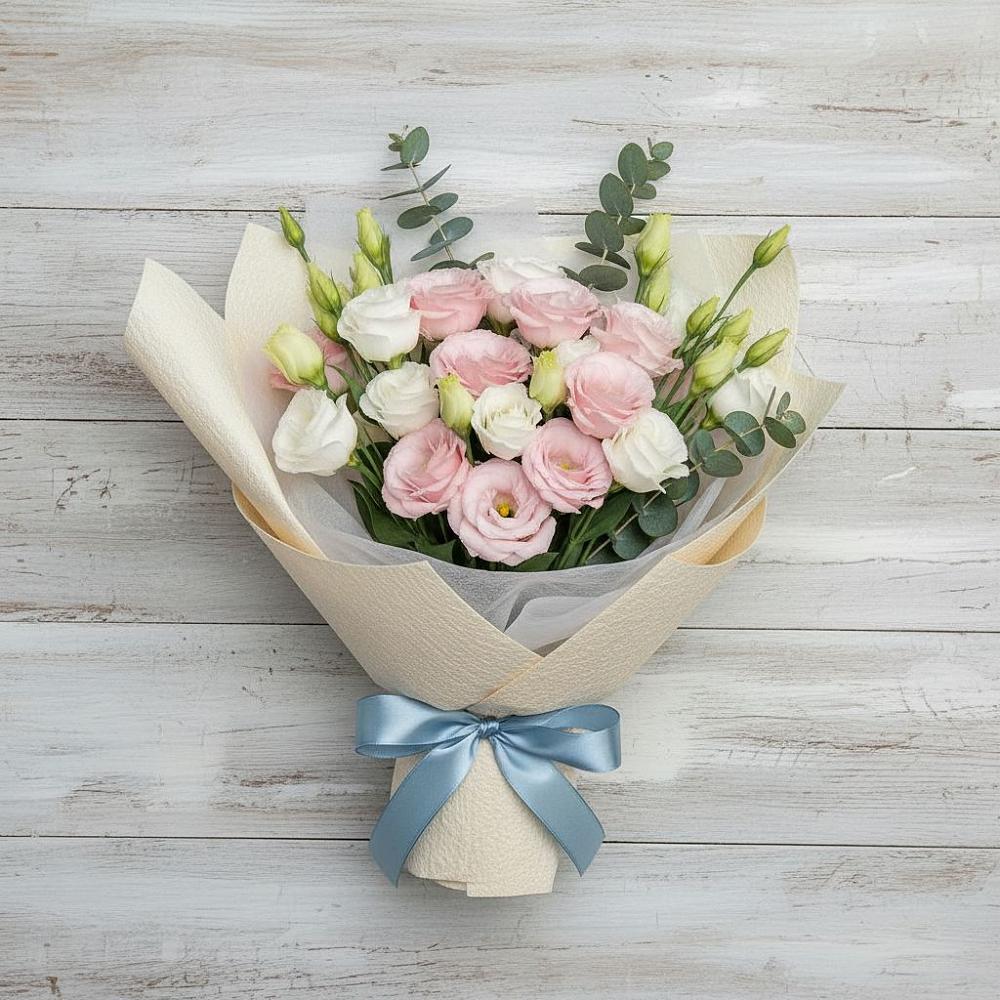 Букет цветов из: Лизиантусы в Рогачево